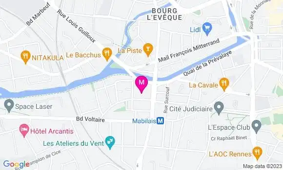 Localisation Restaurant  Le Mabilay