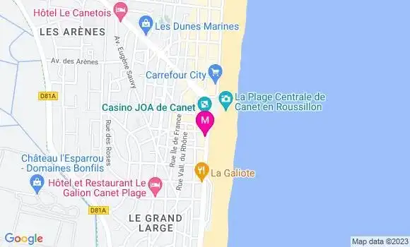 Localisation Restaurant  La Siesta