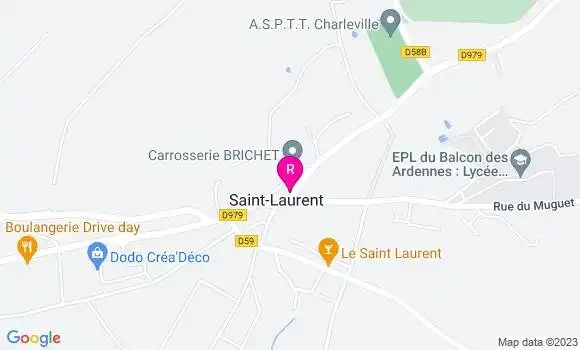 Localisation Pizzeria Le Laurentais