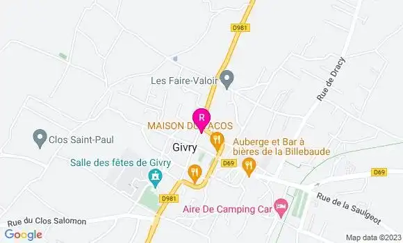 Localisation Restaurant  Le Salon de Grégoire