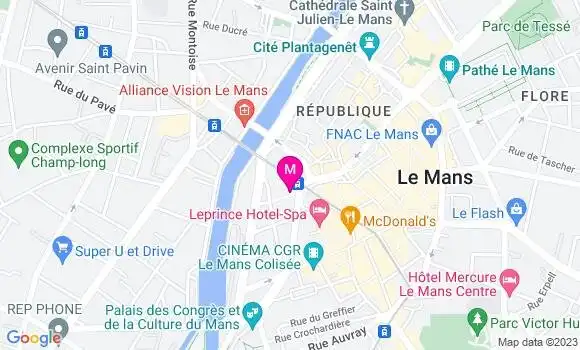 Localisation Restaurant  Le Bar des Halles