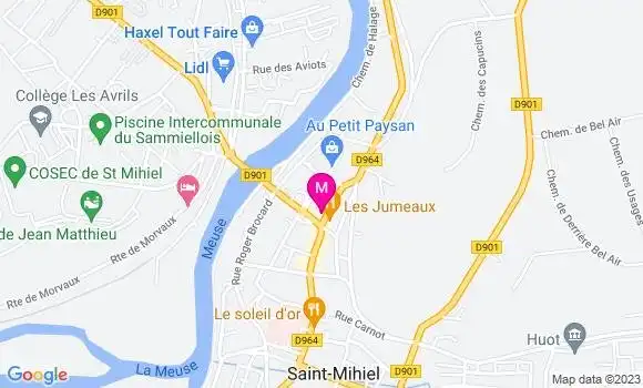 Localisation Restaurant  Les Jumeaux