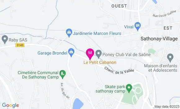Localisation Restaurant  Le Petit Cabanon