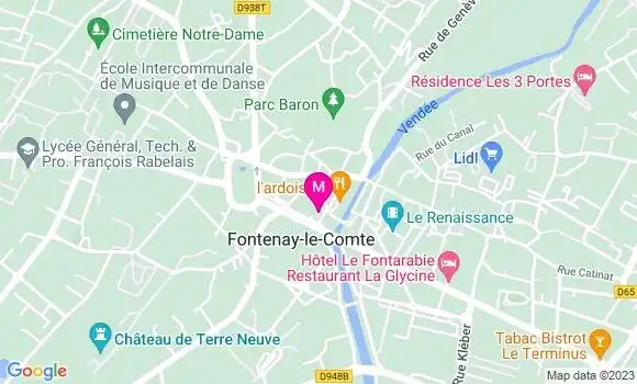 Localisation Restaurant  Le Pinky