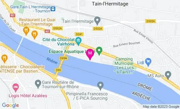 Localisation Restaurant  La Péniche