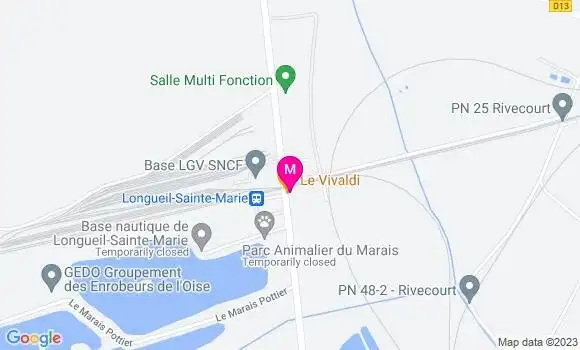 Localisation Pizzeria Le Vivaldi