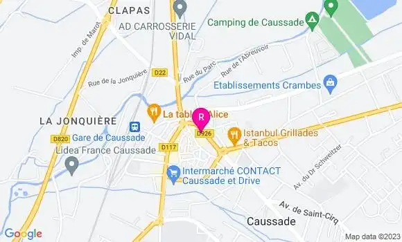 Localisation Pizzeria La Bonne Pizz