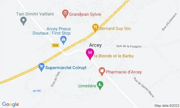 Localisation Café La Blonde et le Barbu