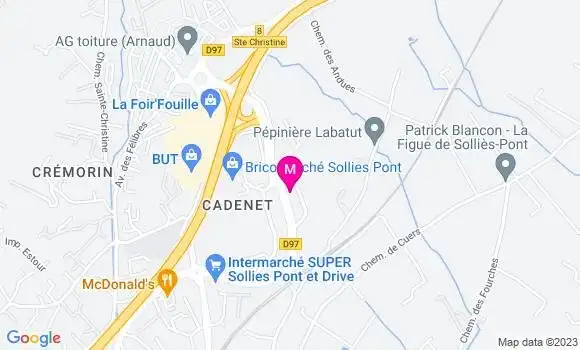 Localisation Brasserie Le Léonie