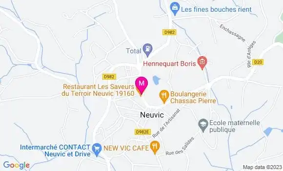 Localisation Pizzeria Les Saveurs du Terroir
