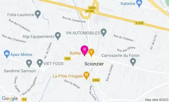 Localisation Restaurant  Le Madrigal