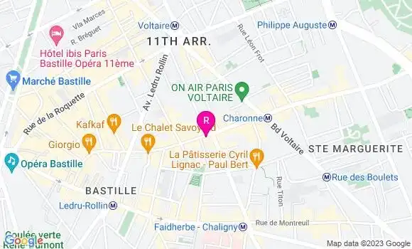Localisation Restaurant  La Belle équipe