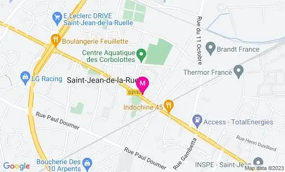 Localisation Restaurant Bar Les Tulipes