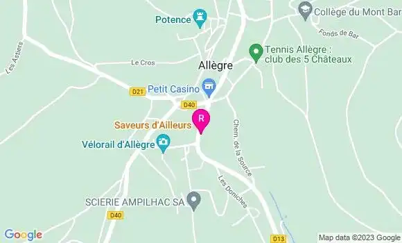 Localisation Restaurant  Saveurs d