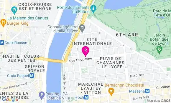 Localisation Restaurant  Comptoir du Sixième