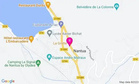 Localisation Restaurant  La Grotte