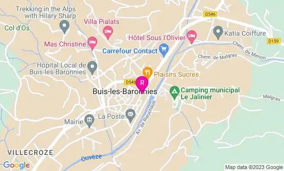 Localisation Restaurant  La Ribote