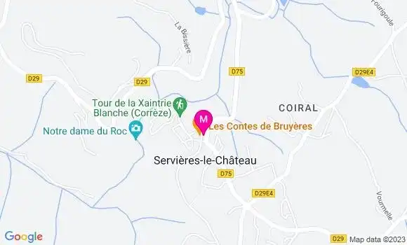 Localisation Restaurant  Les Contes de Bruyères