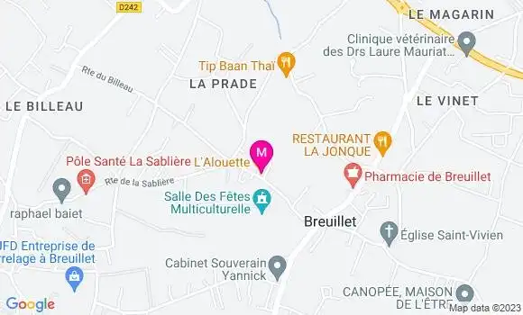 Localisation Restaurant  L