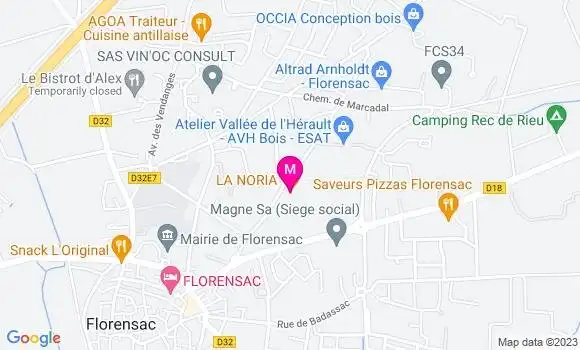 Localisation Restaurant  La Noria