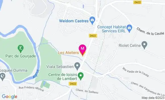 Localisation Restaurant  Les Ateliers
