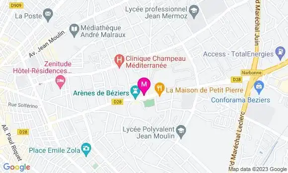 Localisation Restaurant  La Marjolaine