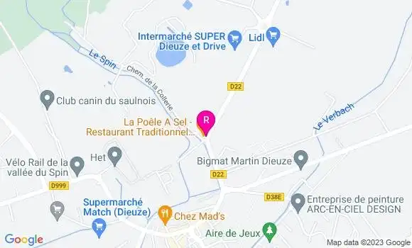 Localisation Restaurant  La Poêle à Sel