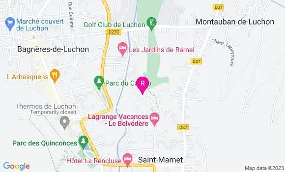 Localisation Restaurant  Les Balcons des Pyrénées