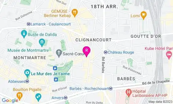 Localisation Restaurant  Au Soleil de la Butte