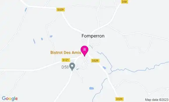 Localisation Le Bistrot des Amis