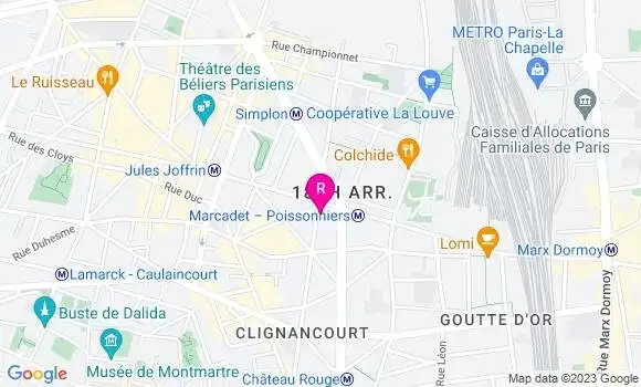 Localisation Restaurant  La Belle Etoile