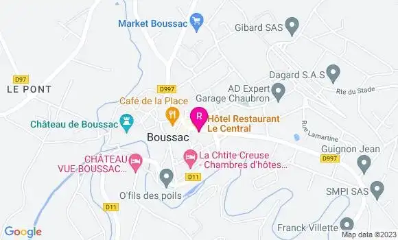 Localisation Restaurant  Le Central