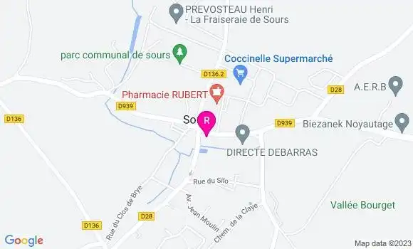 Localisation Café des Sports