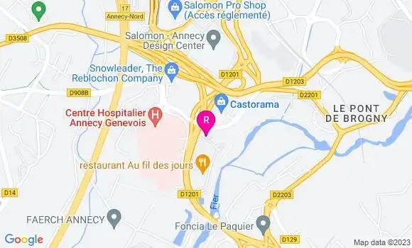 Localisation Restaurant  Au Fil des Jours