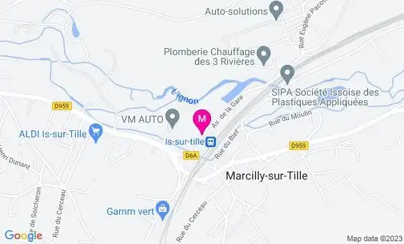 Localisation Auberge du Lac