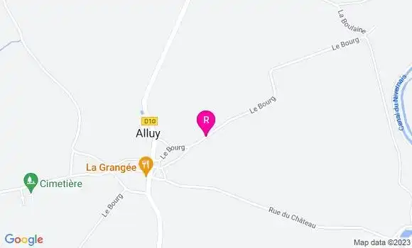 Localisation Restaurant Gastronomique La Grangée