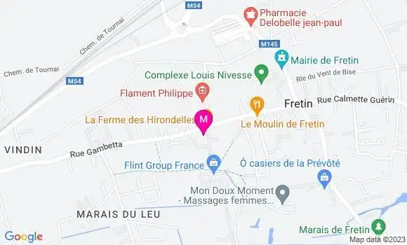 Localisation Restaurant  La Ferme des Hirondelles