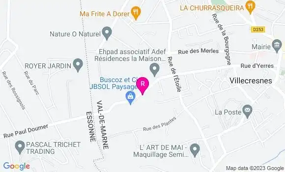 Localisation Restaurant  La Case Villecresnoise
