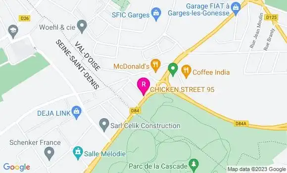 Localisation Restaurant  Chicken Street 95
