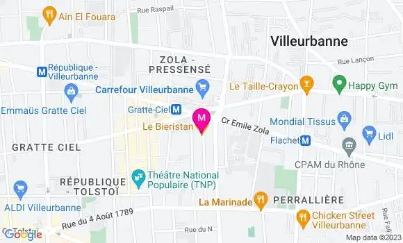 Localisation Restaurant Bar Le Bieristan
