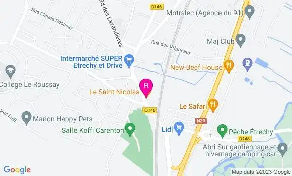 Localisation Restaurant Chinois Fu Qi