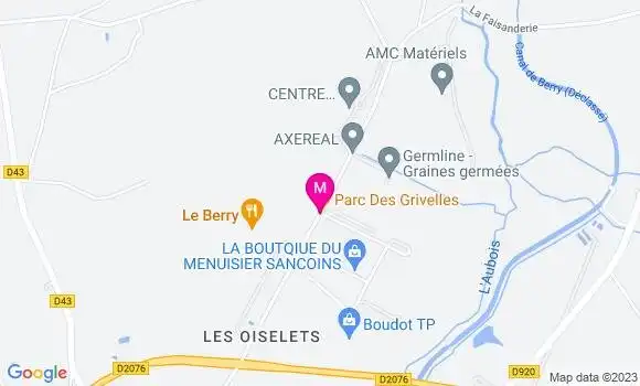 Localisation Restaurant  Le Berry