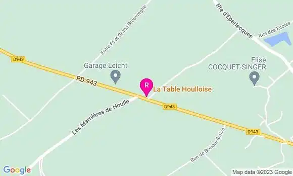 Localisation Restaurant  La Table Houlloise