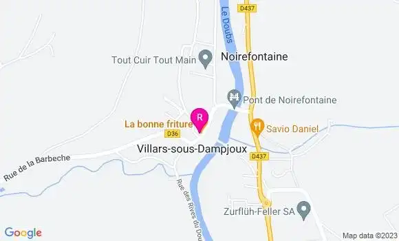 Localisation Restaurant  La Bonne Friture