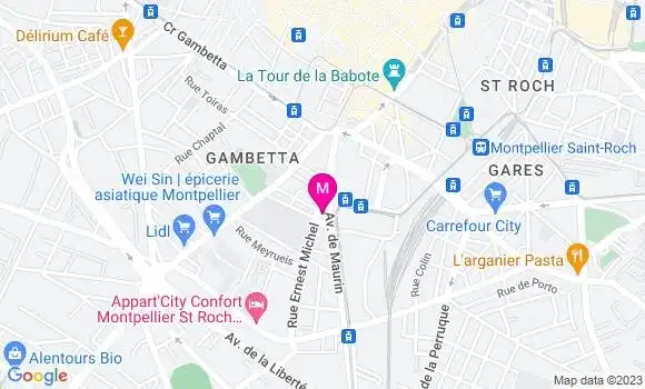 Localisation Restaurant  Chez Tantine