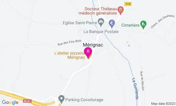 Localisation Pizzeria L