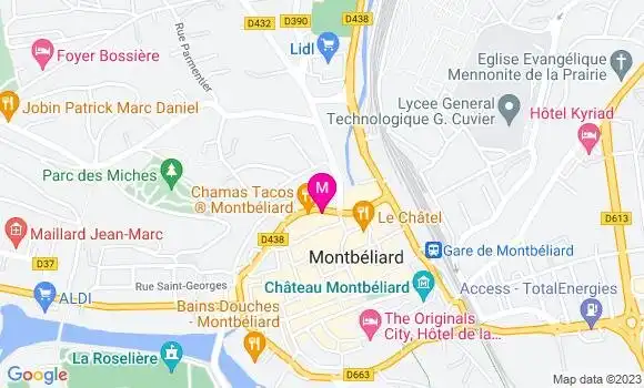Localisation Crêperie Les Alizés