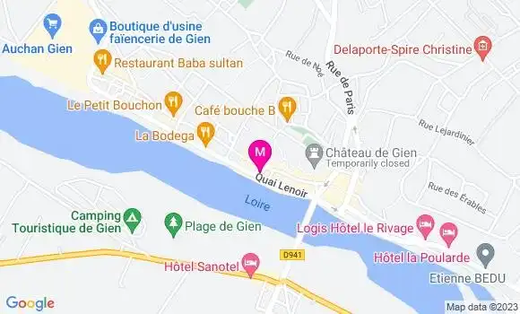 Localisation Restaurant  L