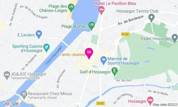 Localisation Café Tante Jeanne