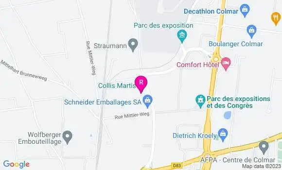 Localisation Restaurant  Collis Martis